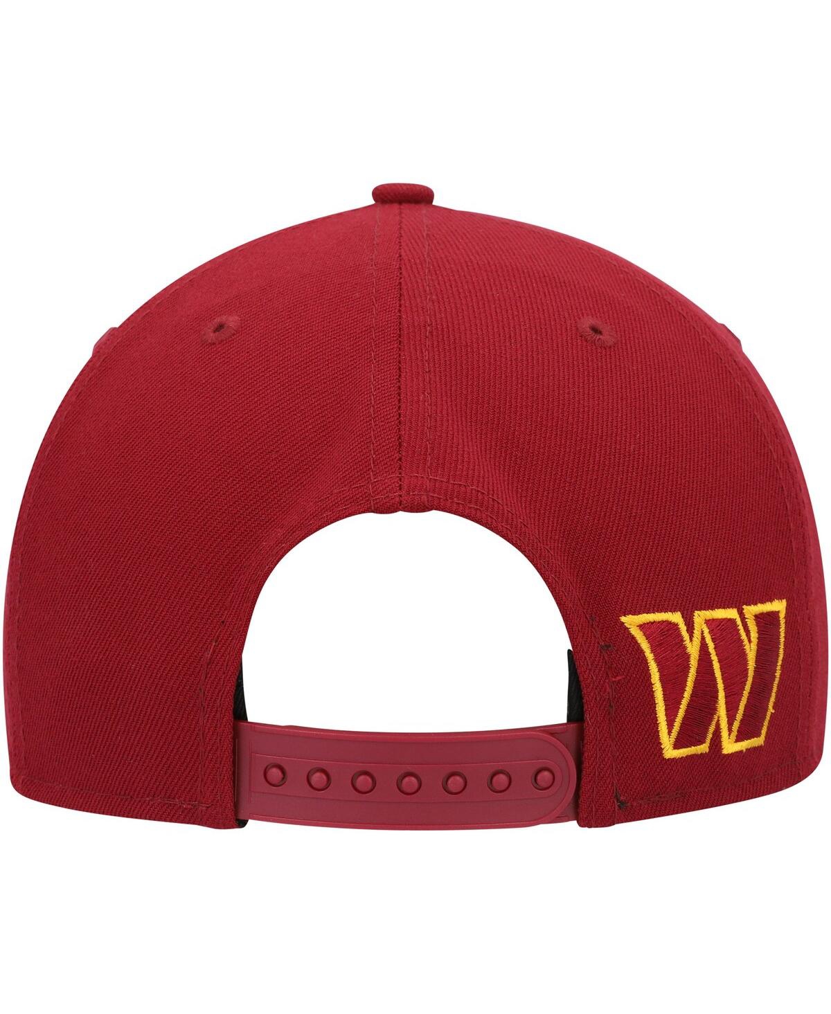 Shop New Era Men's  Burgundy Washington Commanders Scriptâ Original Fit 9fifty Snapback Hat