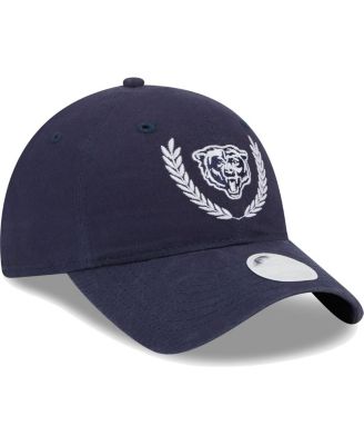 Women's Navy Chicago Bears Leaves 9TWENTY Adjustable Hat