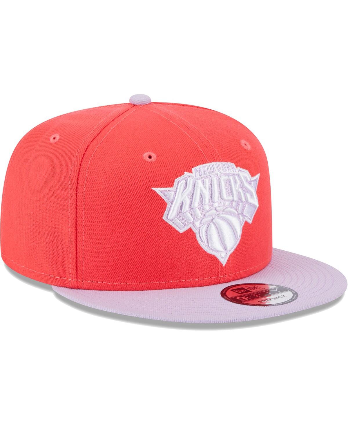 Men's New Era Lavender New York Knicks 2-Tone Color Pack 9FIFTY Snapback Hat - Lavender