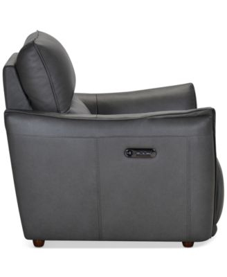 Polner 39" Leather Power Motion Chair, Created for Macy's