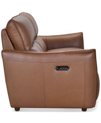 Polner 91" Leather Power Motion Sofa, Created for Macy's