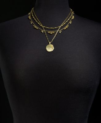 Layered Beaded Pendant Necklace, Macy's Exclusive