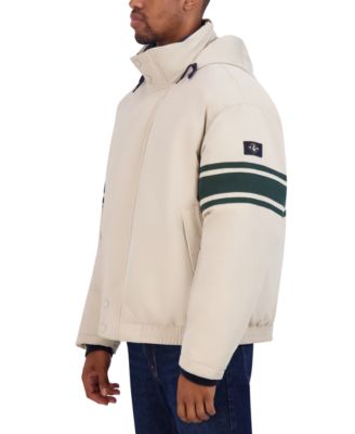 Men's Colorblocked Vintage Puffer Jacket