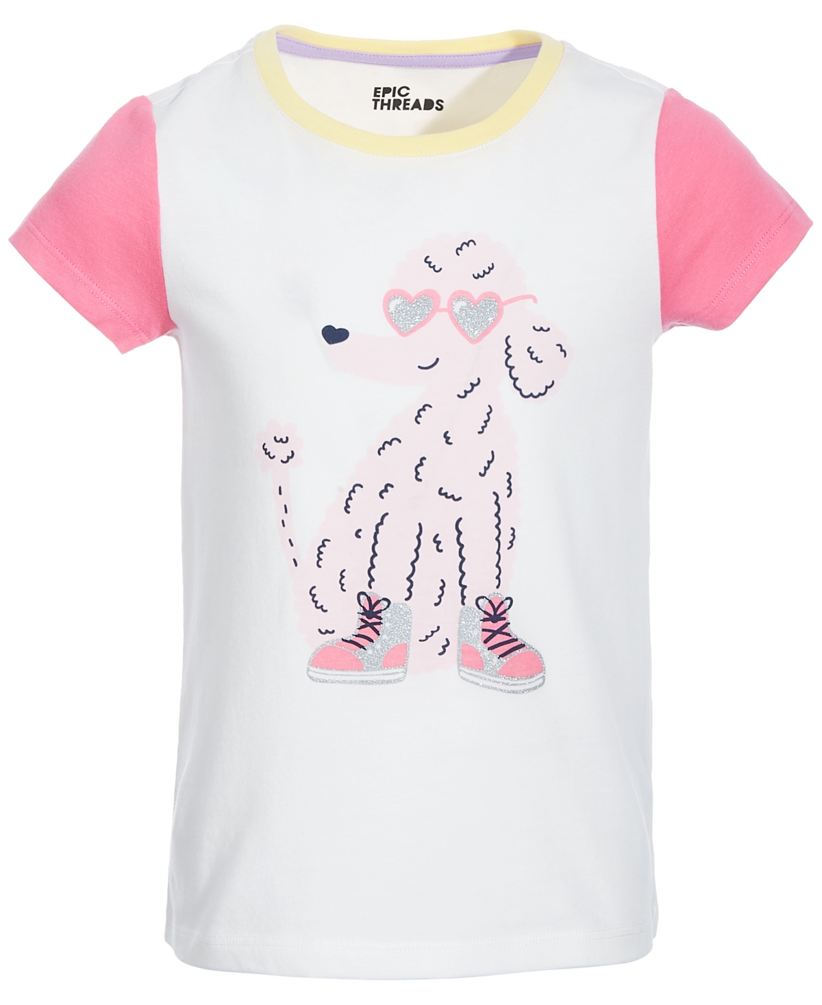 Epic Threads Toddler & Little Girls Poodle Graphic T-shirt, Created For Macy's In Angel White
