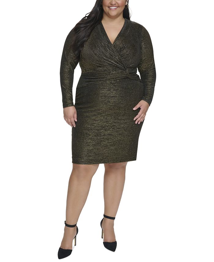 Calvin klein plus size dresses macy's outlet