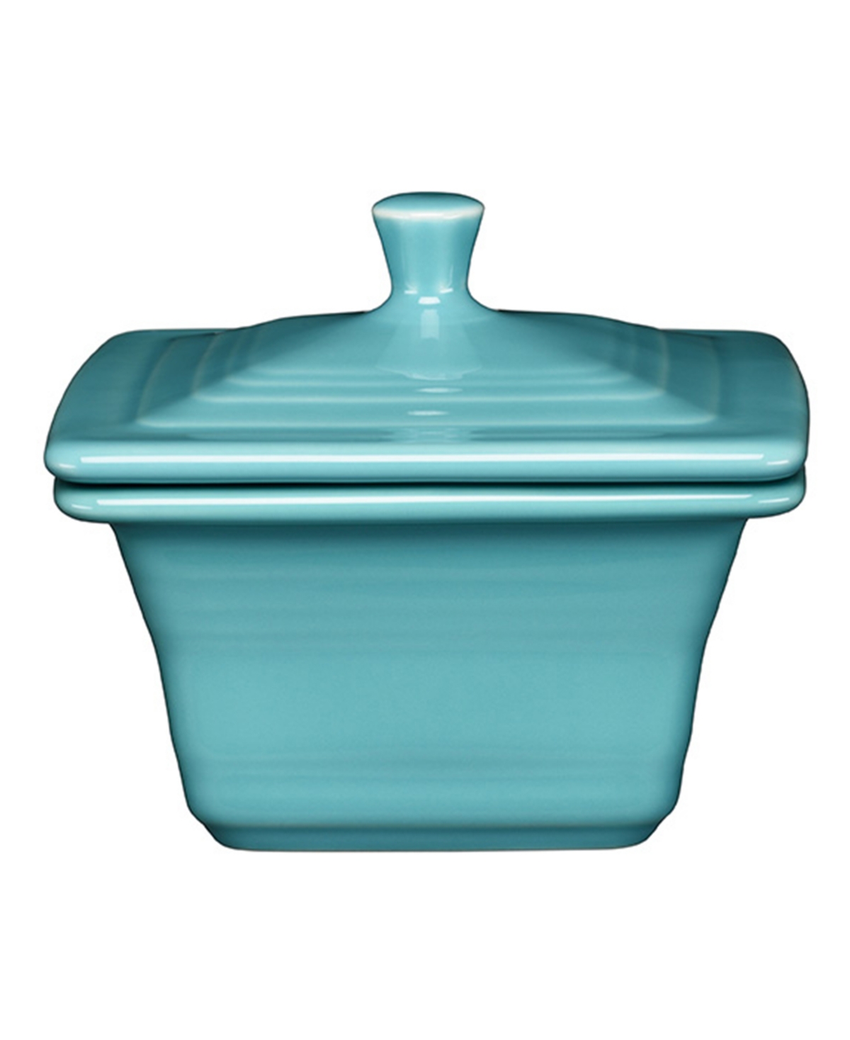 Fiesta Square Covered Box 4 5/8 Inch In Turquoise