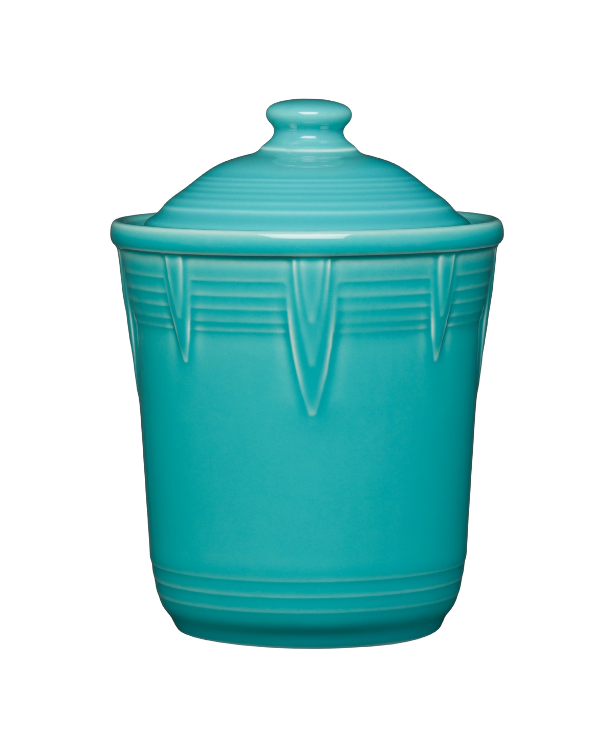 Fiesta Small Chevron Canister 1 Quart In Turquoise