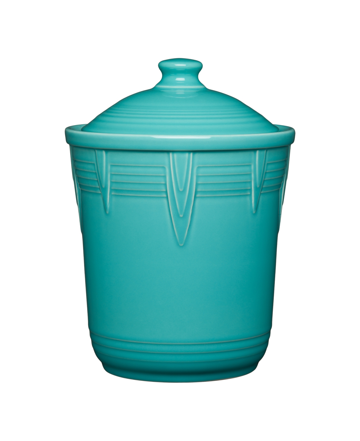 Fiesta Medium Chevron Canister 2 Quart In Turquoise