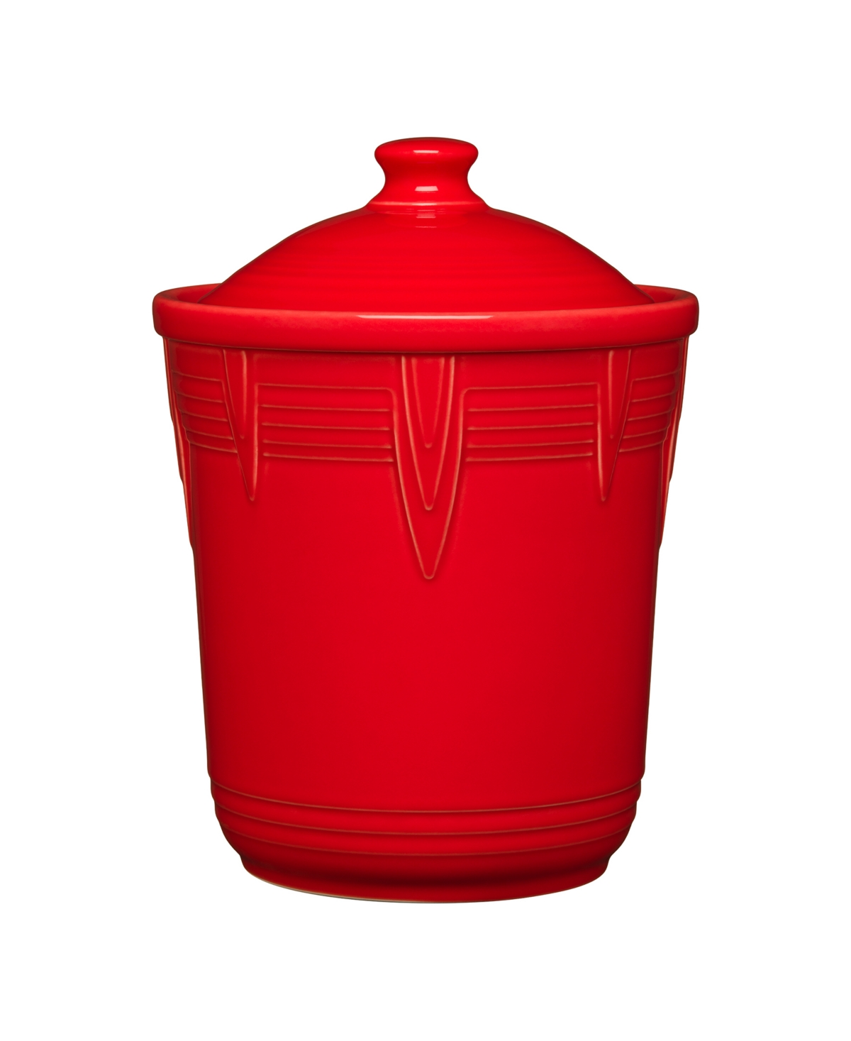 Fiesta Large Chevron Canister 3 Quart In Scarlet