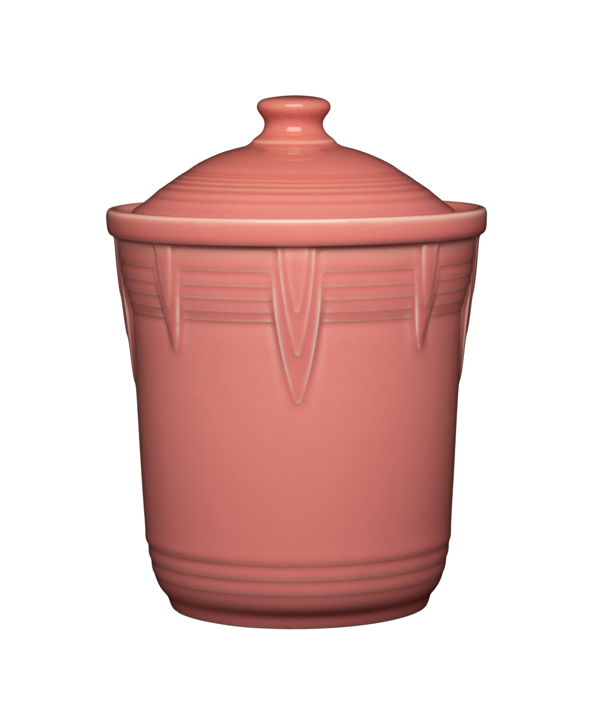 Shop Fiesta Large Chevron Canister 3 Quart In Peony