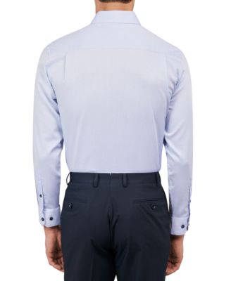 MICHELSONS OF LONDON Мужская рубашка в клетку в горошек Michelsons of London обычного покроя 19690₽