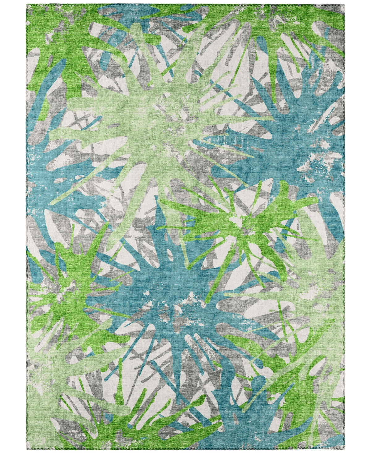 Addison Bravado Outdoor Washable ABV36 5' x 7'6in Area Rug - Green
