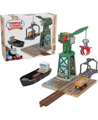 Fisher Price Thomas Friends Wooden Railway Brendam Docks Playset