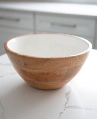 Wood Plus Collection Mango Wood Serving Bowl, Medium