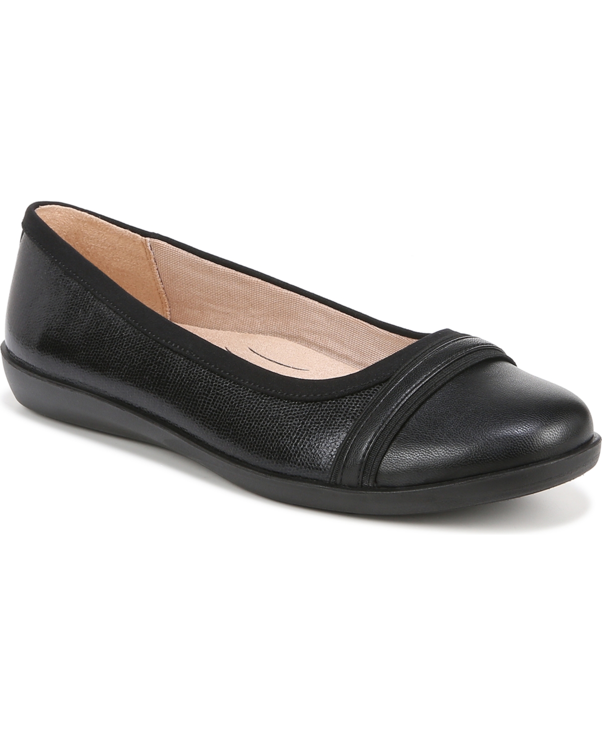 Nile Ballet Flats - Tender Taupe Faux Leather