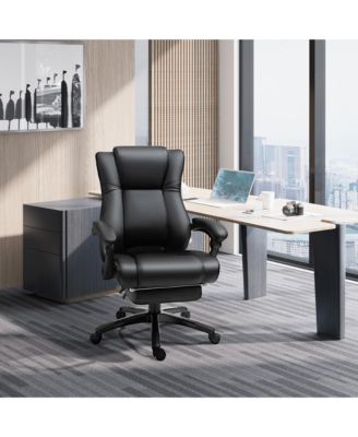 High-Back Extra Cushioned Office Chair with Adjustable Height & Wheels