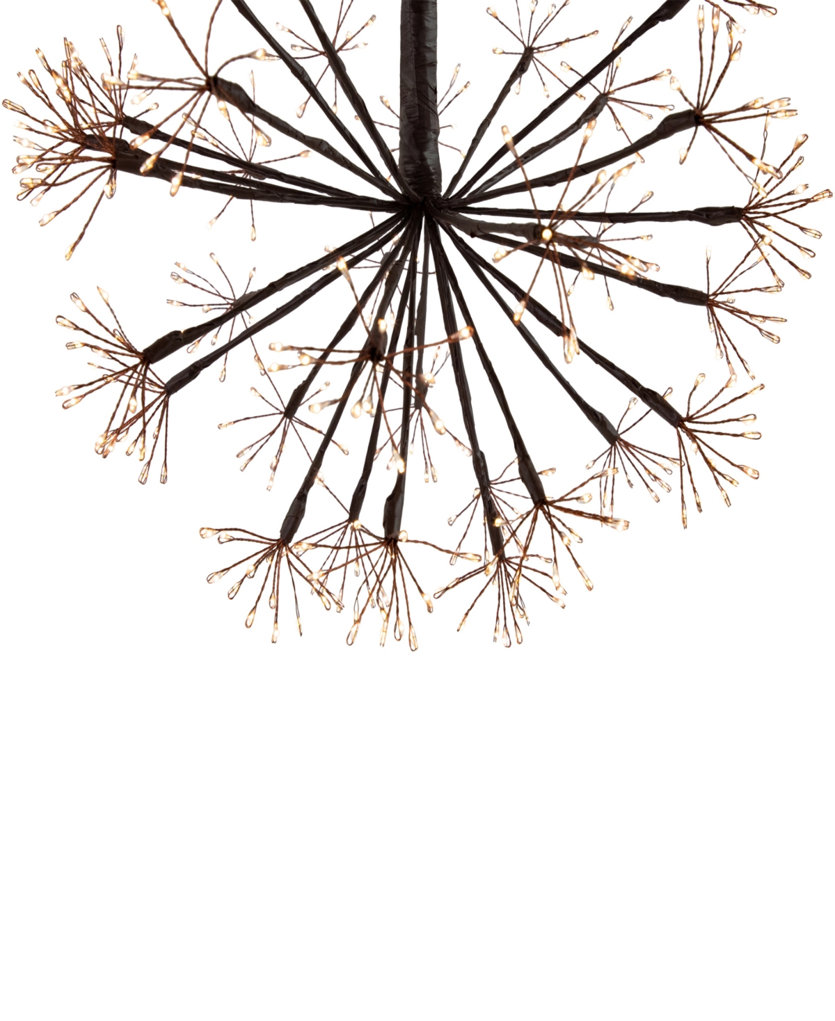 Northlight 12" Pre-lit Light Emitting Diode (led) Christmas Ball Decoration Warm Lights In Brown