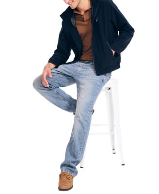 Men’s Classic Rainbreaker Hooded Zip-Front Lightweight Jacket