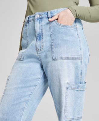 Women's High Rise Utility Denim Jeans 