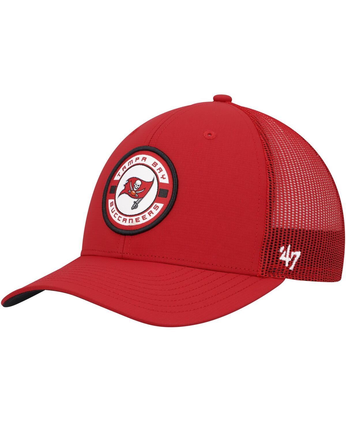 47 Brand Men's ' Red Tampa Bay Buccaneers Berm Trucker Adjustable Hat