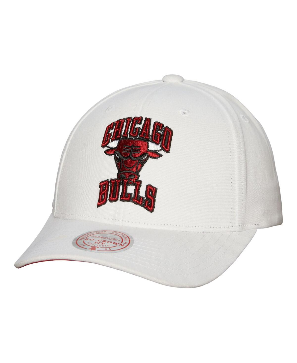 Mitchell & Ness Men's  White Chicago Bulls Hardwood Classics All In Retro Snapback Hat