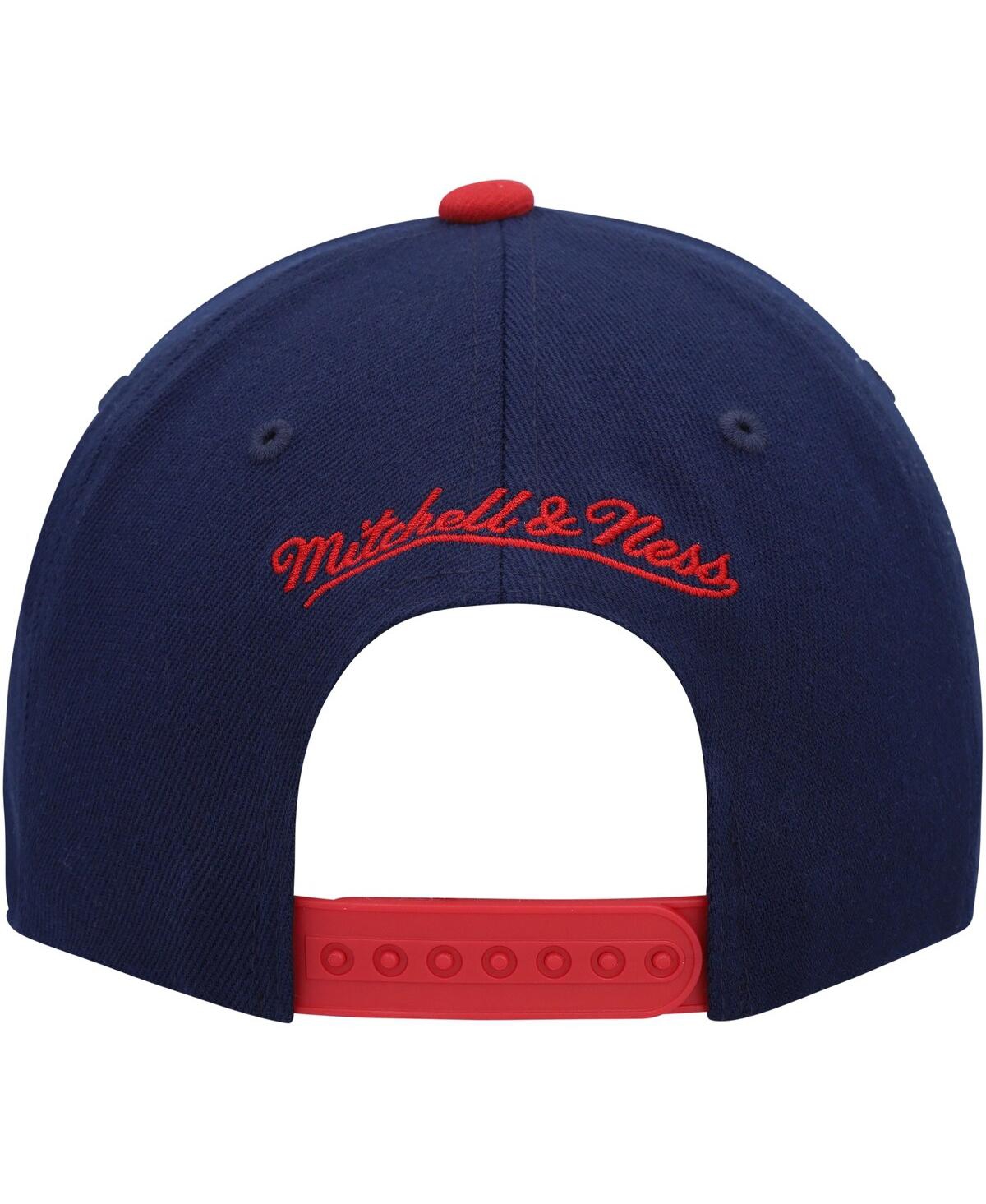 Mitchell & Ness Men's  Navy Real Salt Lake Team Script 2.0 Stretch Snapback Hat In Navy