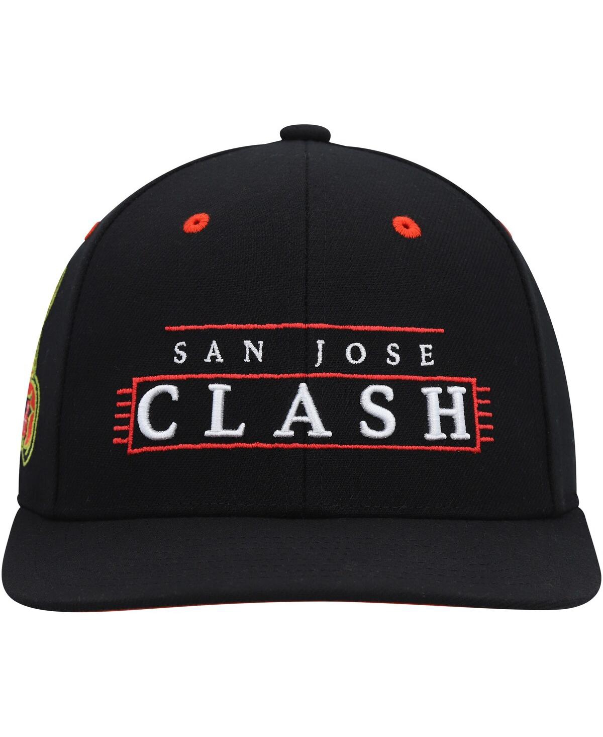 Mitchell & Ness Men's  Black San Jose Clash Lofi Pro Snapback Hat In Black
