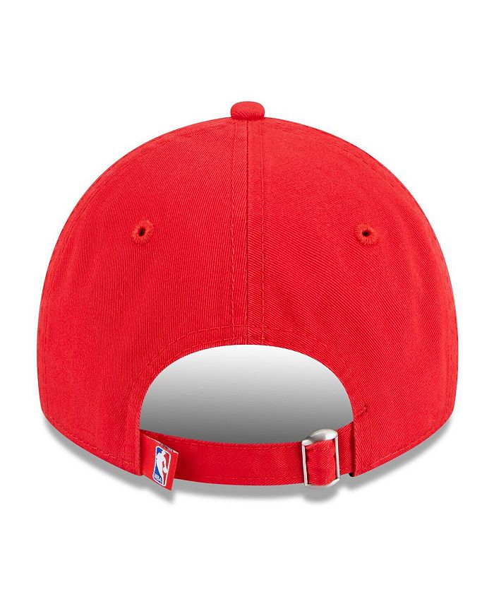 New Era Houston Rockets 9TWENTY Adjustable Hat - Red Cotton Cap With Embroidered Logo