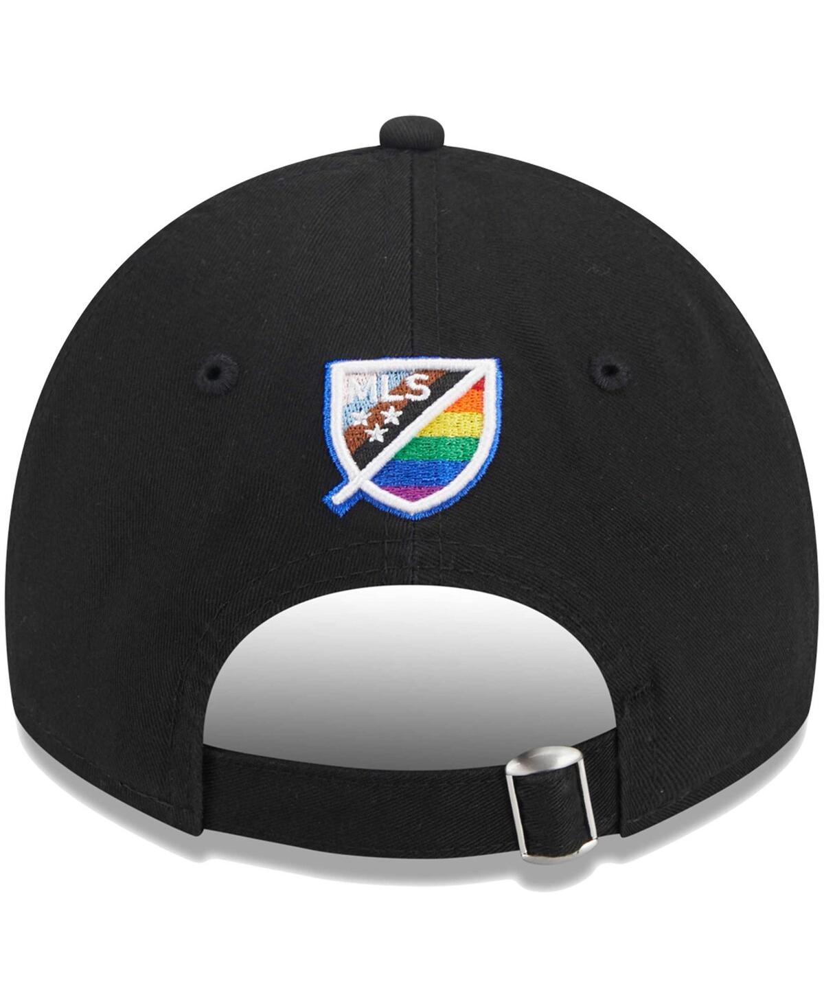 New Era Men's  Black New York Red Bulls Pride 9twenty Adjustable Hat In Black