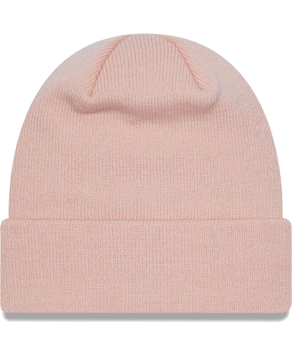 Shop New Era Men's  Pink Tottenham Hotspur Seasonal Cuffed Knit Hat