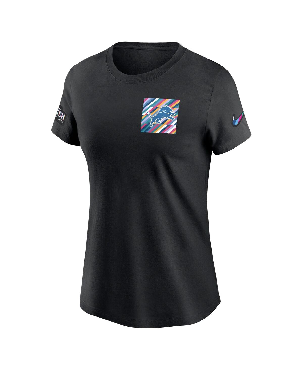 Nike Detroit Lions Crucial Catch Sideline  Women's Nfl T-shirt In Black