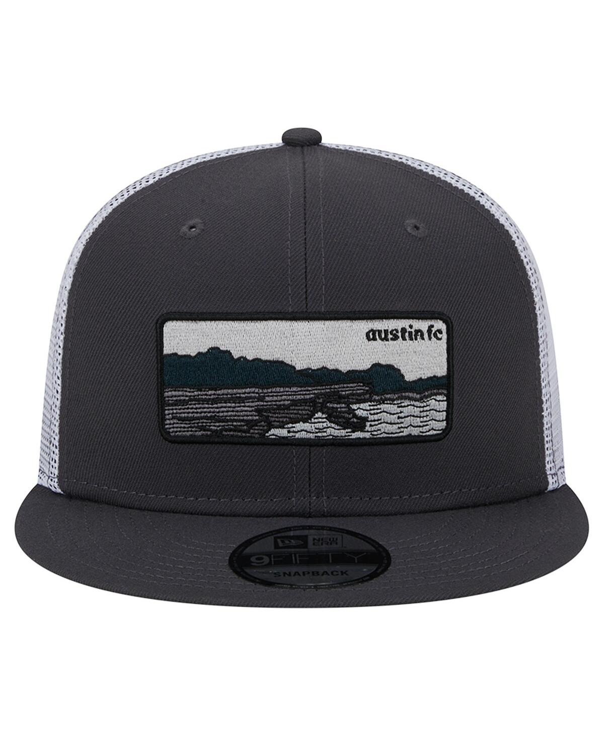 Men's New Era White Austin Fc Outdoor Trucker 9FIFTY Snapback Hat - White