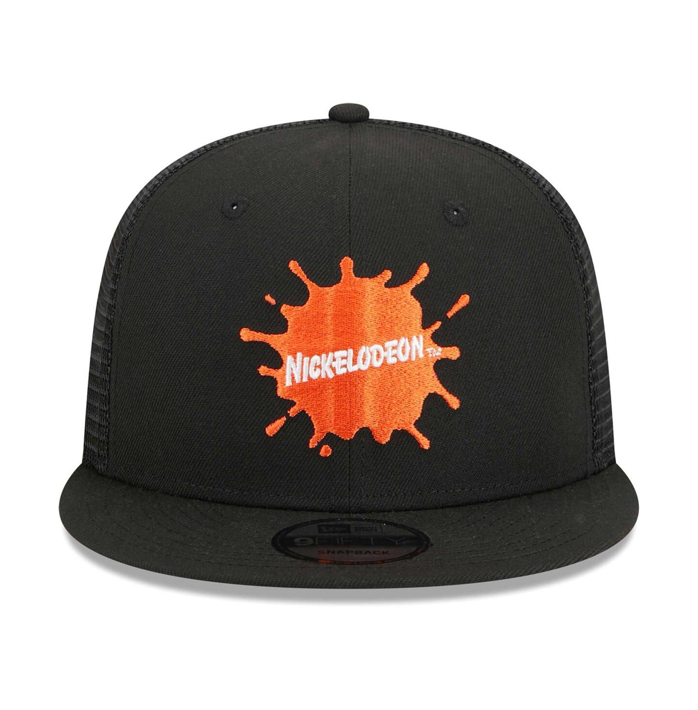 Мужская кепка New Era Black Nickelodeon Splat Trucker 9FIFTY Snapback Hat — фото 3