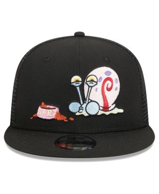 New Era Men's Black SpongeBob SquarePants Gary Trucker 9FIFTY Snapback Hat