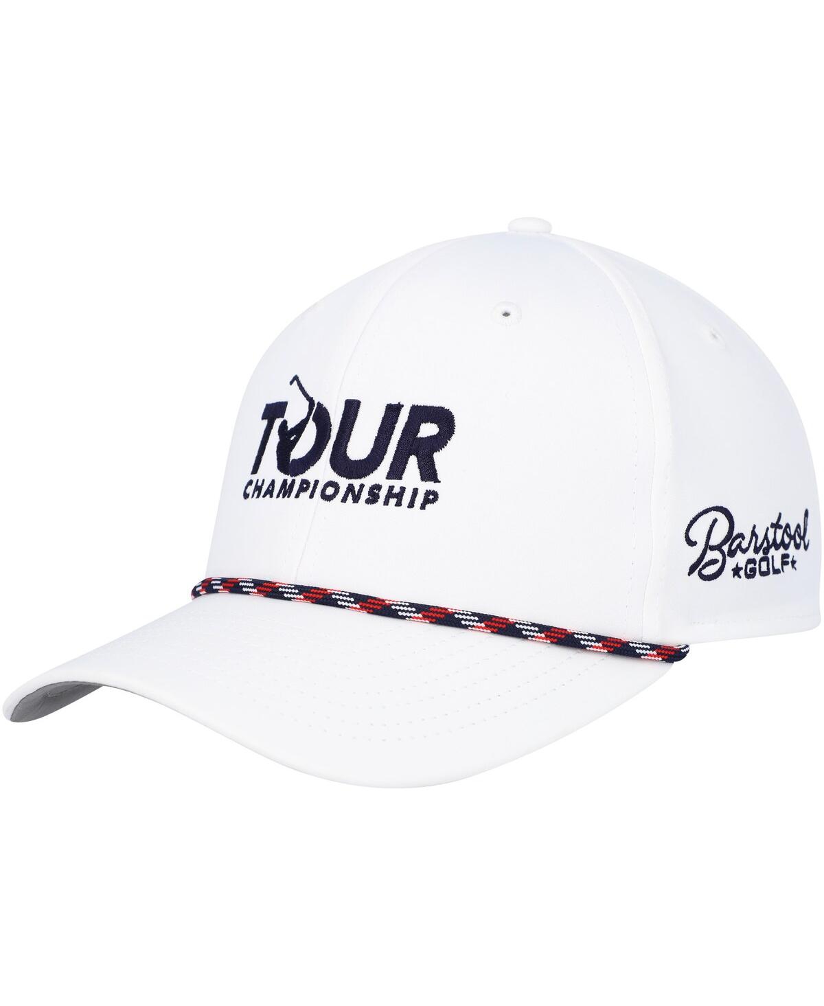 Men's Barstool Golf White Tour Championship Rope Adjustable Hat - White
