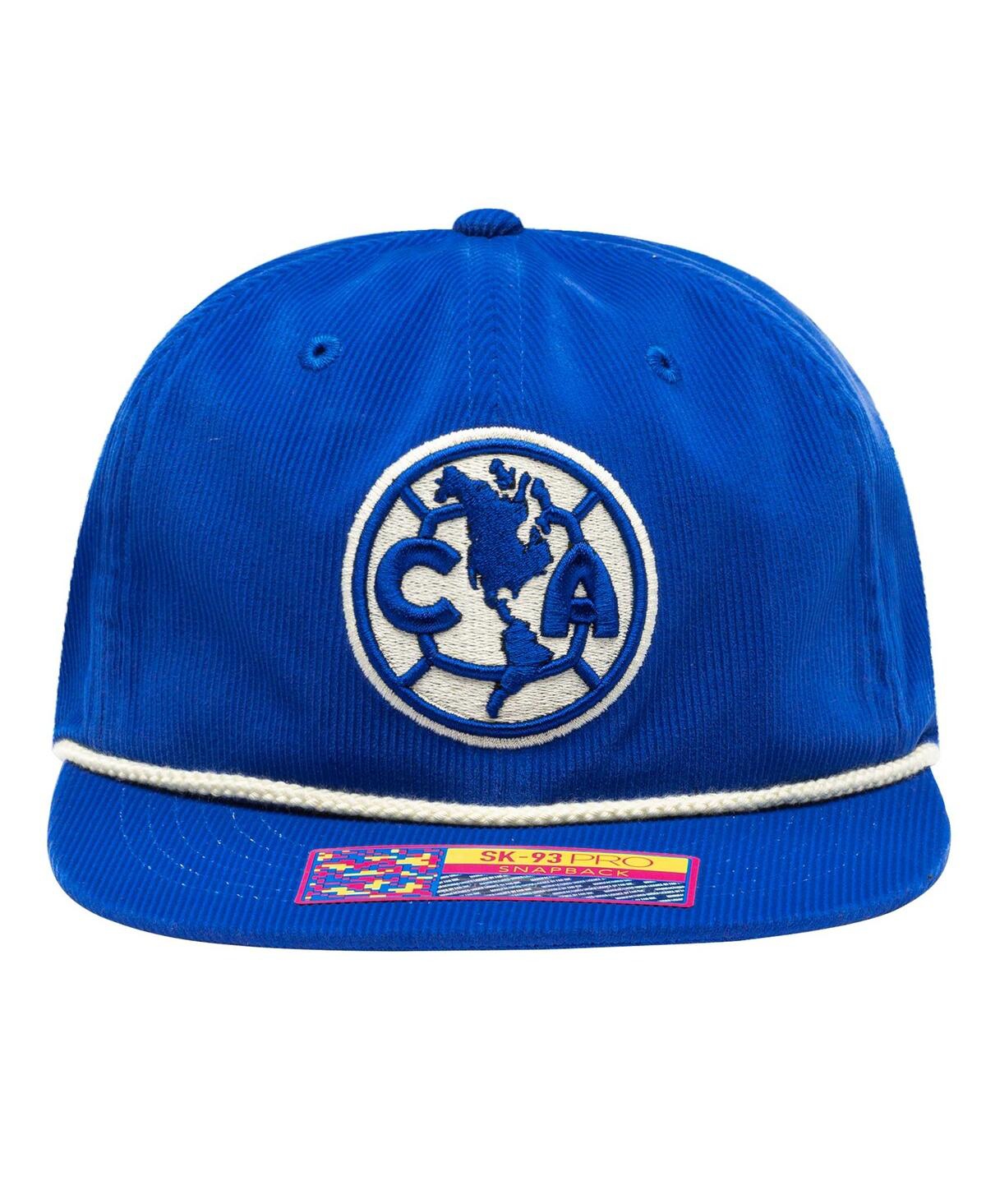 Shop Fan Ink Men's Blue Club America Snow Beach Adjustable Hat