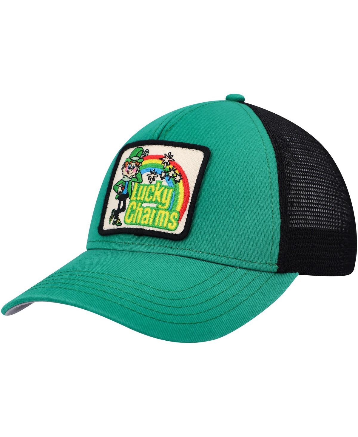 American Needle Men's  Green, Black Lucky Charms Valin Trucker Snapback Hat In Green,black