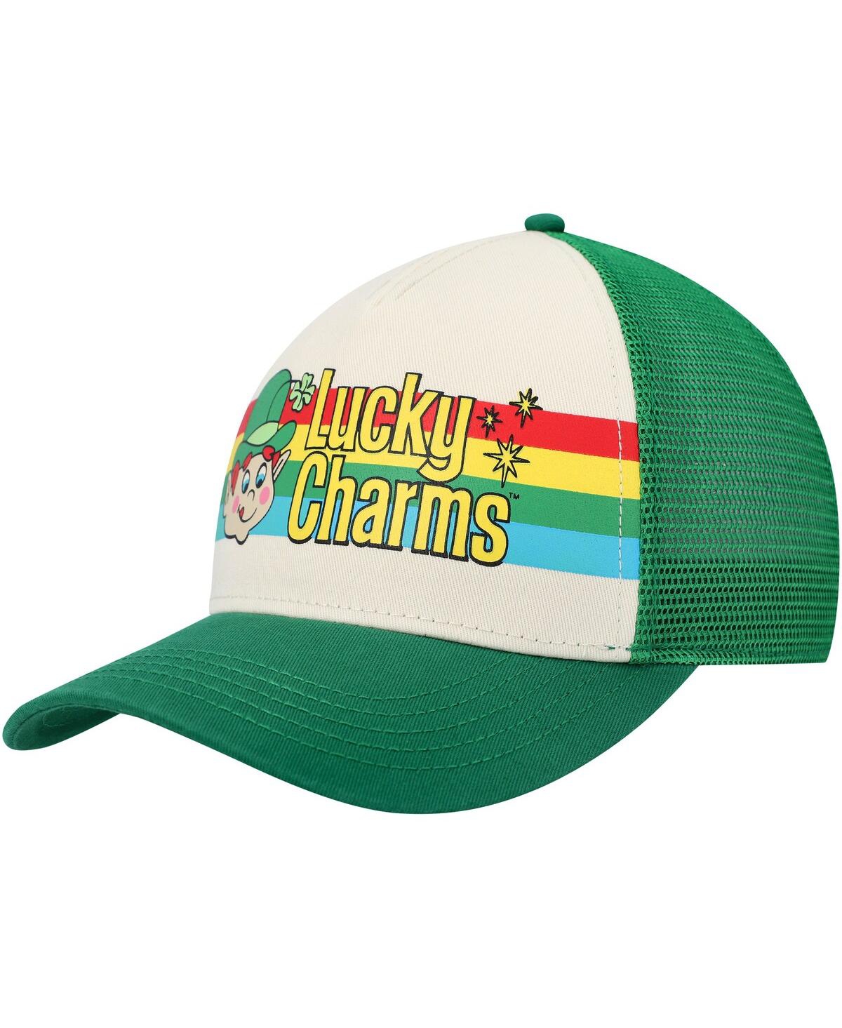 Men's American Needle Cream, Green Lucky Charms Sinclair Snapback Hat - Cream, Green