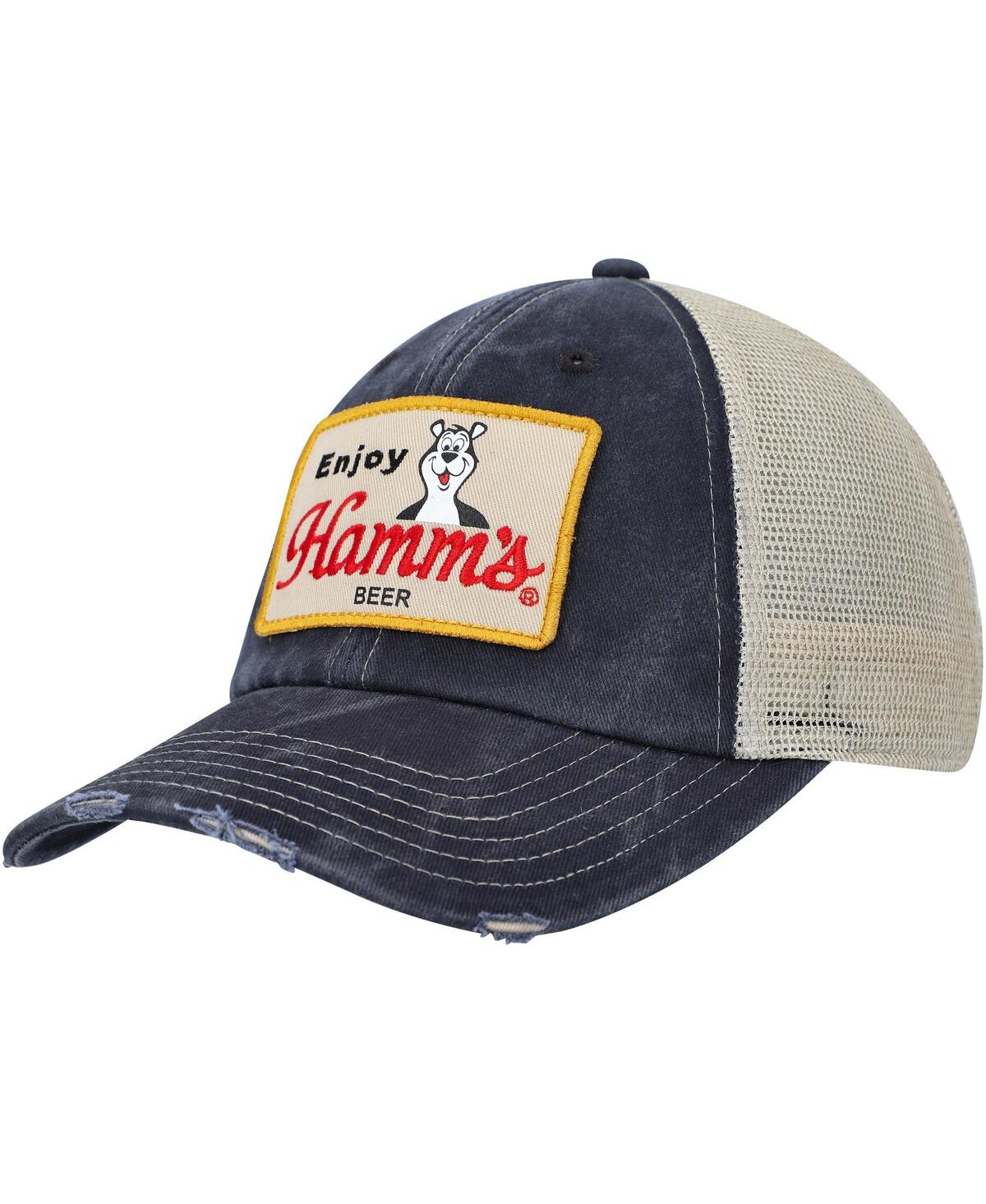 American Needle Men's  Navy, Cream Hamms Orville Snapback Hat In Navy,cream