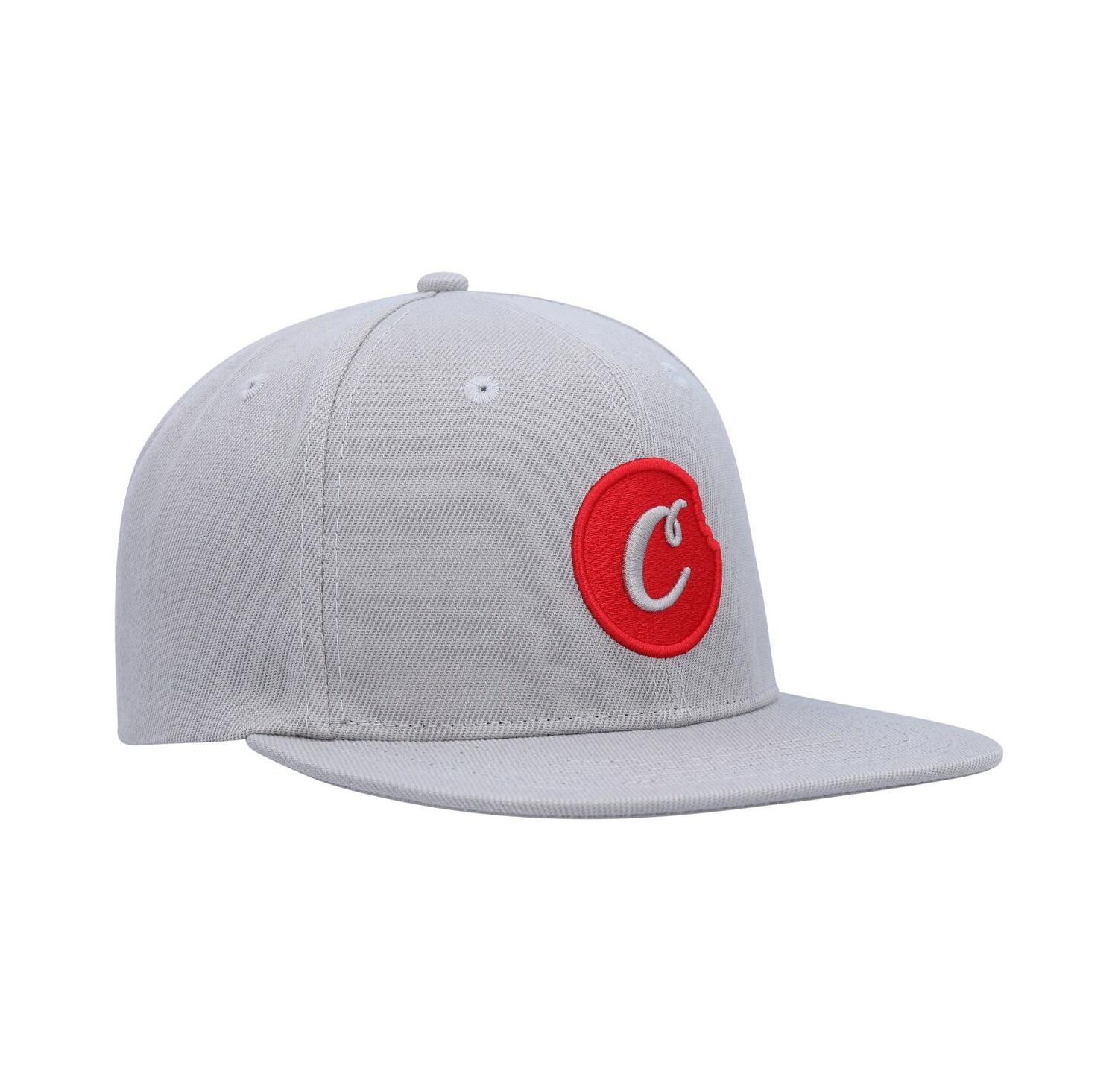 Men's Gray C-Bite Snapback Hat