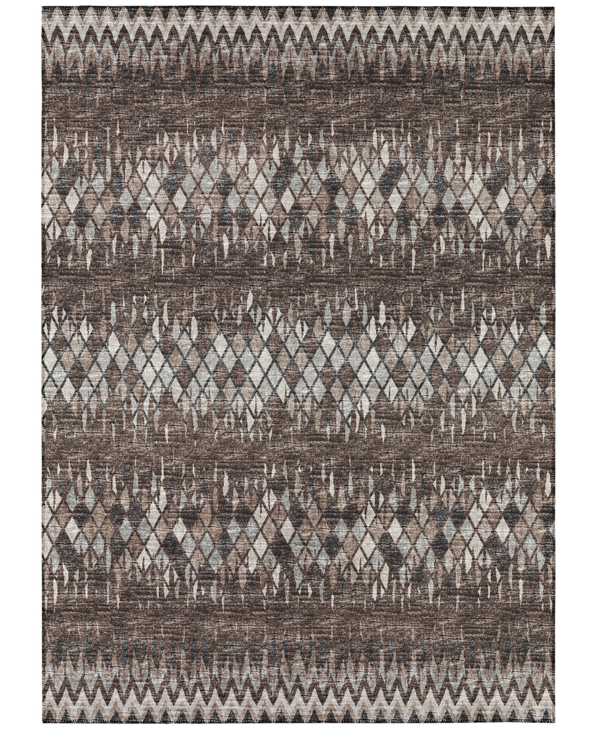 Addison Rylee Outdoor Washable ARY35 10' x 14' Area Rug - Brown