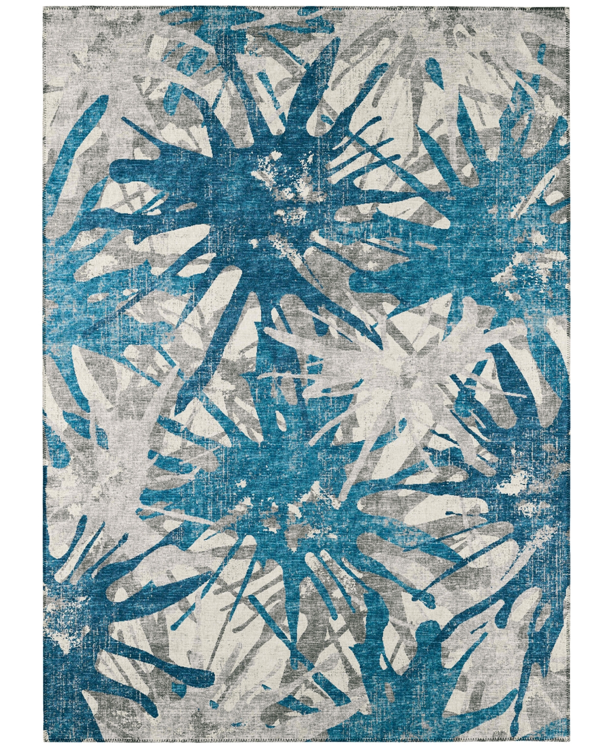 Addison Bravado Outdoor Washable ABV36 5' x 7'6in Area Rug - Blue