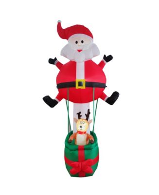 Seasonal Hot Air Balloon Santa 8' Inflatable - Macy's