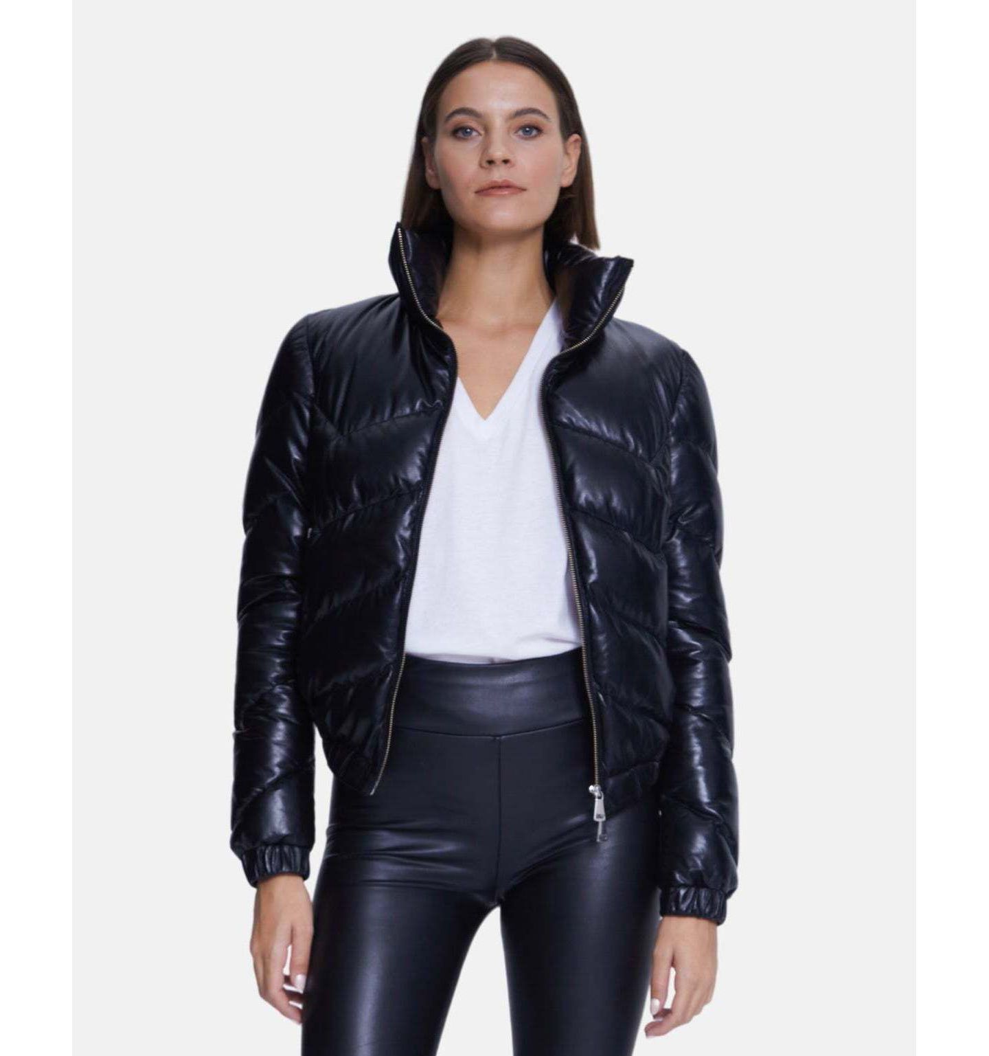 Женская куртка Furniq UK Fashion Jacket, Nappa Black, цвет: Чёрный — фото 3