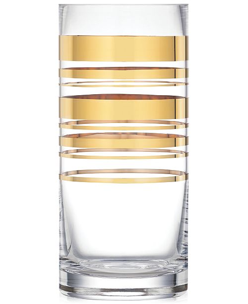 kate spade new york Hampton Street Gold Striped Vase & Reviews Vases