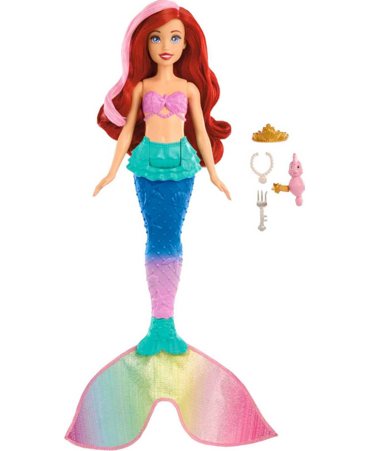Disney Princess Kids' Swim & Splash Ariel Doll In Multi-color