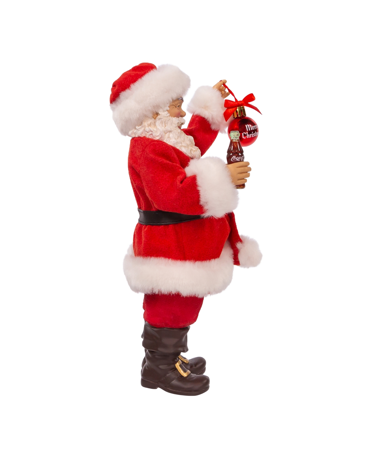 Kurt Adler 9.5" Coca-cola Santa Ornament In Multicolored