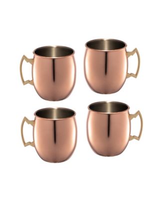 Cambridge Smooth Copper Moscow Mule Mugs, Set of 4 - Macy's