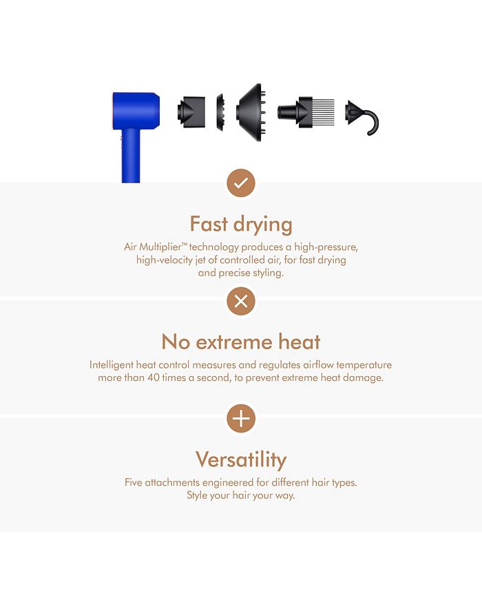 Dyson Special Edition Supersonic Hair Dryer Blue/Blush Macy's