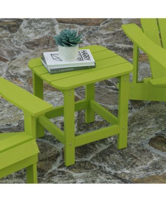 Riviera Poly Resin Indoor/Outdoor All-Weather Adirondack Side Table